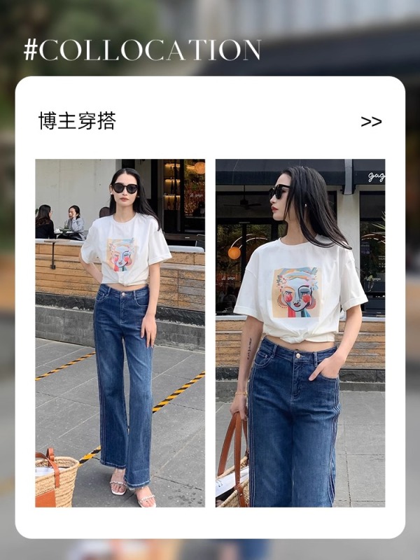 印花短袖T恤女2025夏季新款休閒減齡上衣