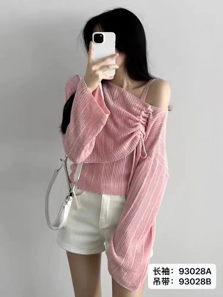 2025春夏新多巴胺針織背心罩衣韓日少女減齡顯瘦ins潮chic港風兩J