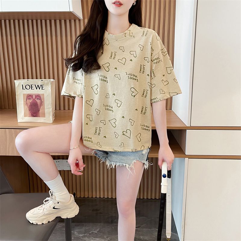 2025 summer loose casual design niche versatile top short-sleeved T-shirt for women