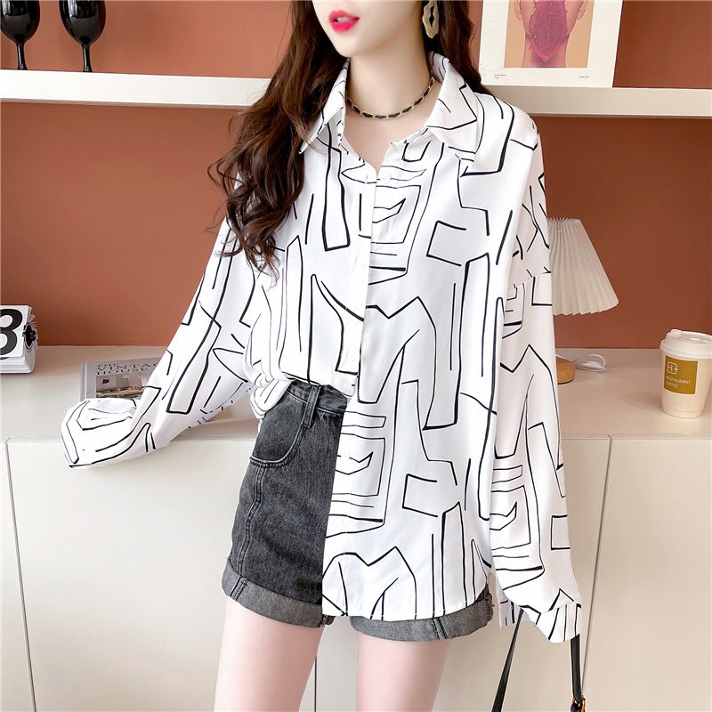 100 polyester shirt for women in summer new loose sun protection thin cardigan jacket trendy