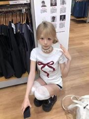 1*1純棉 常規款正肩短袖 高彈力新款夏季修身顯瘦洋氣上衣