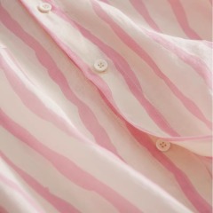 苧麻薄款豎條紋無袖襯衫寬鬆透氣休閒襯衣2025年女裝夏款