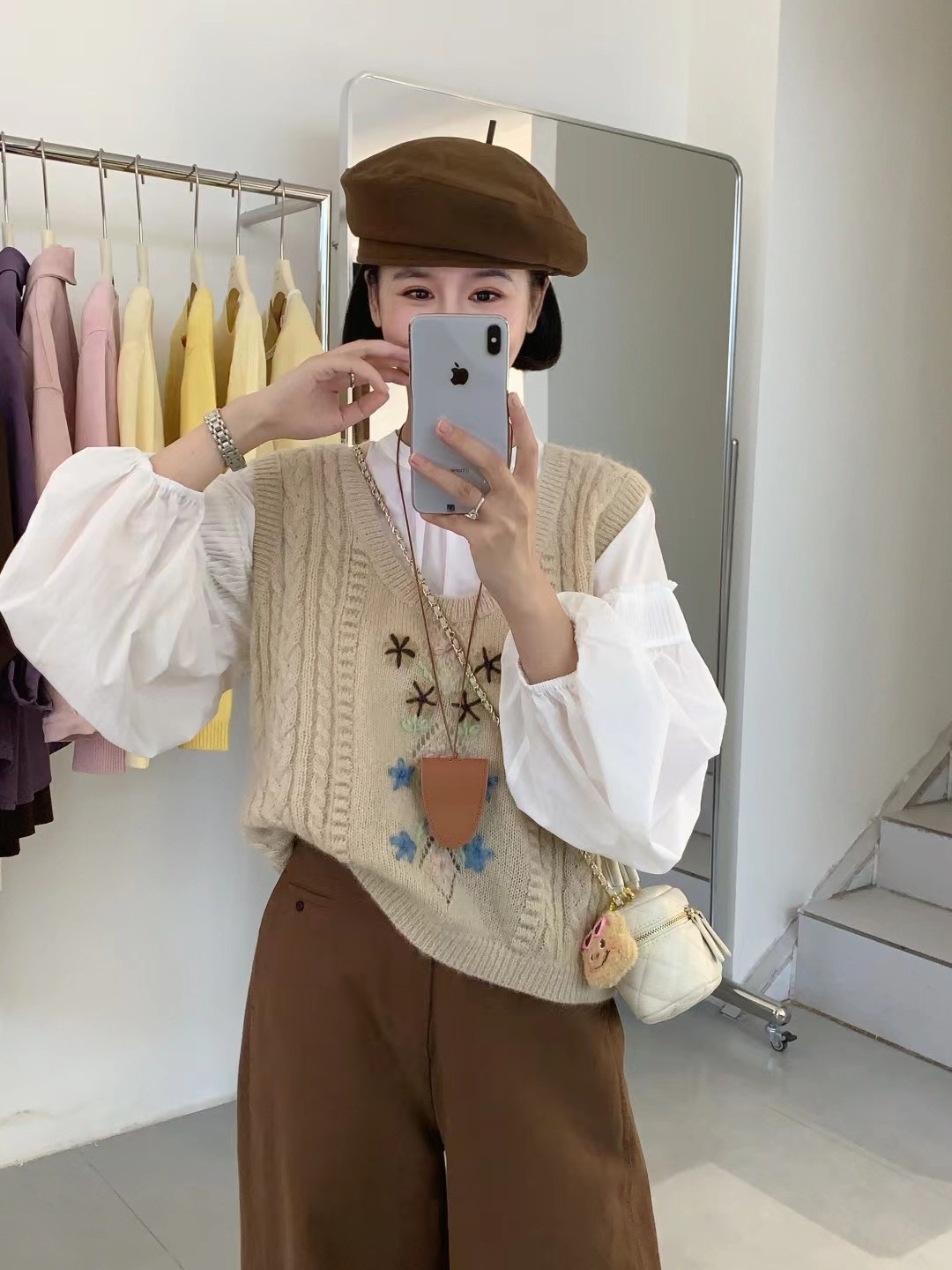 2025 New Retro Korean Style Loose Youthful Soft Versatile Knit Top Wool Vests for Women