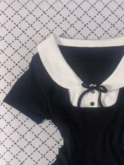 260克隨心裁莫代爾1*1時尚撞色夏高級感小眾顯瘦上衣