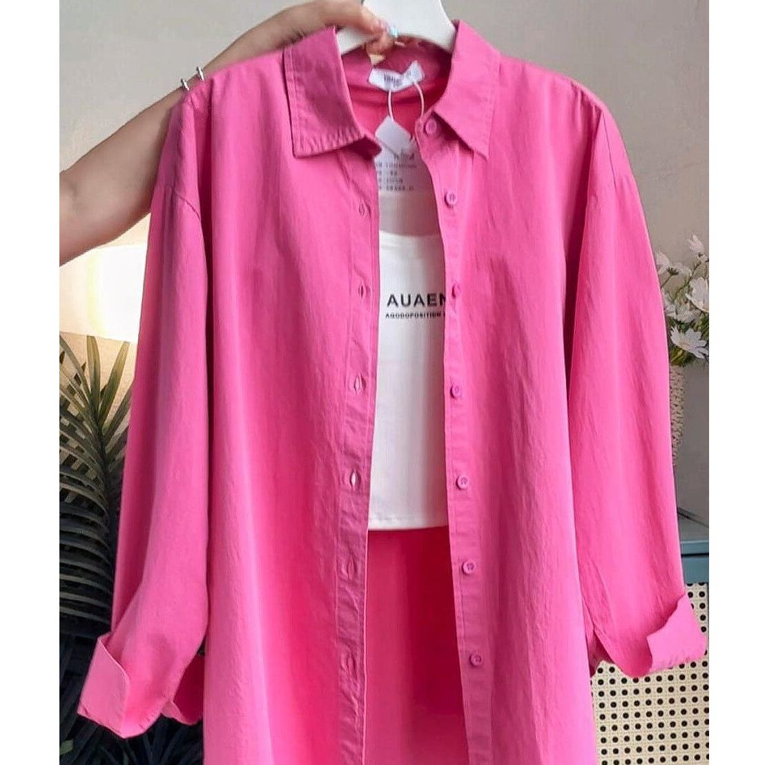 Official photo 100% cotton 300 kilogram fat mm large size plaid shirt loose cardigan