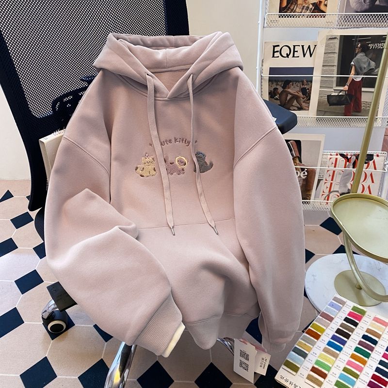 Real photo pure cotton Hua cotton composite milk silk sweatshirt for women's thin 2025 early spring new round neck long sleeve T-shirt top