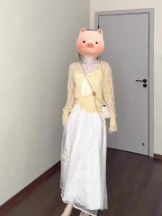 Korean thin hollow bow tied sunscreen shirt for women 2025 spring new small versatile knitted cardigan