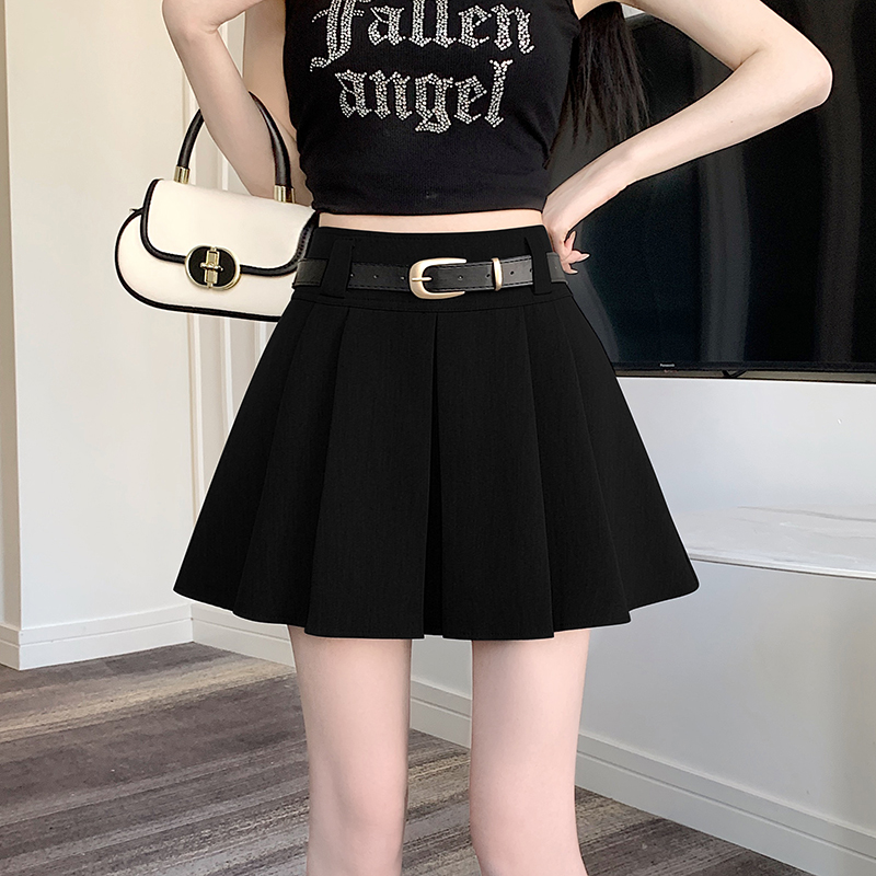TR Serge Suit Fabric 2025 New Anti-Exposed Four Season High-Wait Suit Small Children's Spring and Autumn Skirt
