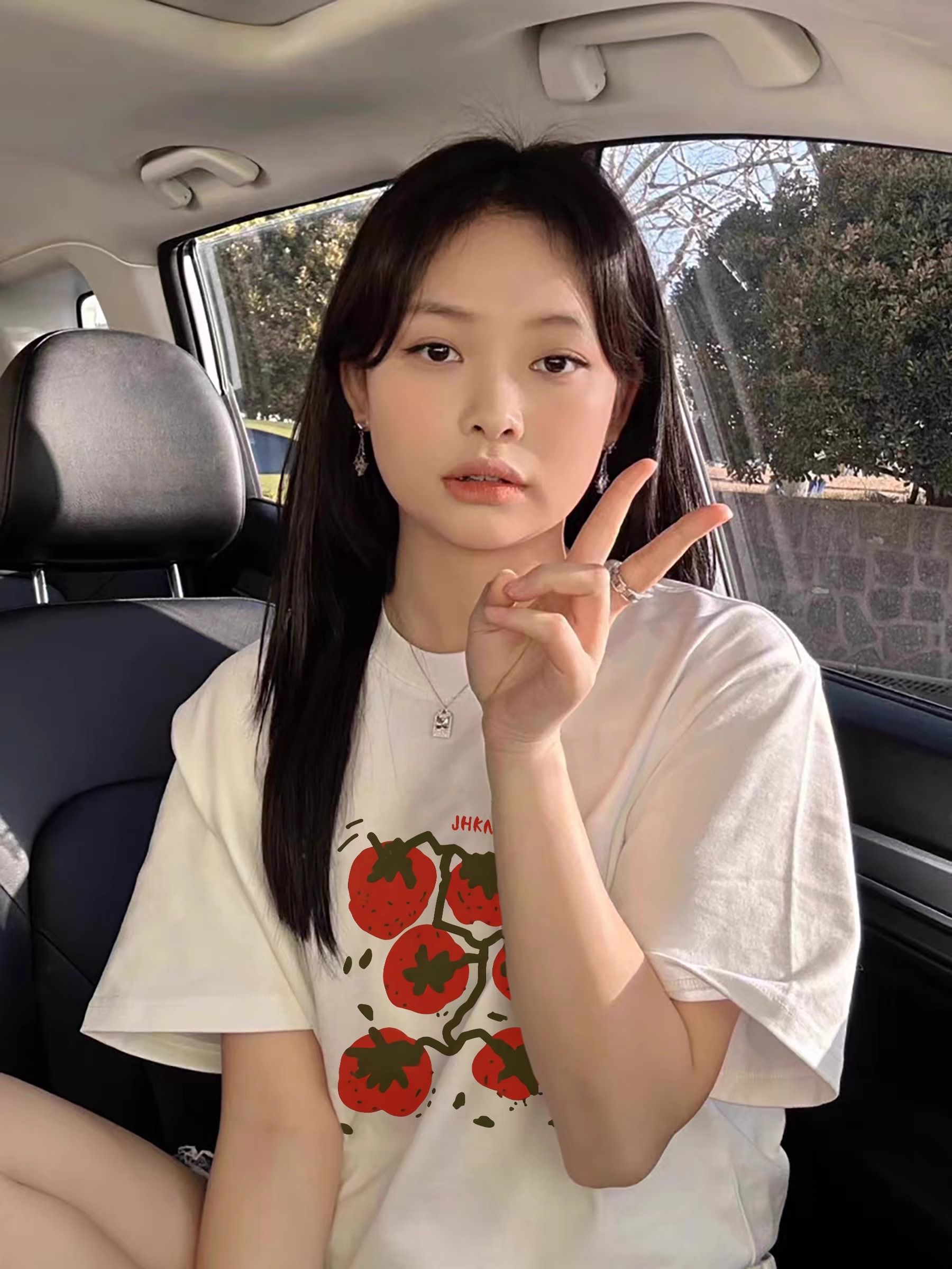 美式復古趣味印花設計百搭款時尚短袖t恤女夏季寬鬆顯瘦上衣