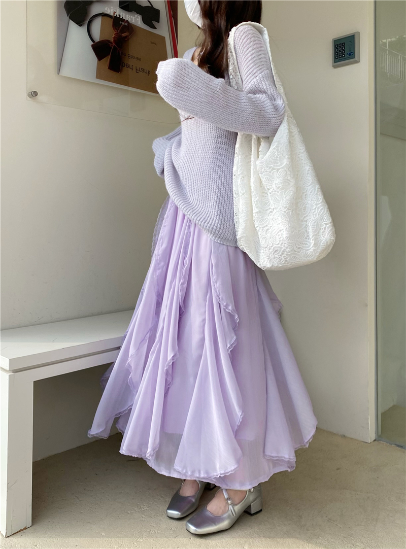 Real photo of Alice Fairyland Immortal Multi-layer Heavy Industry Lace Leather Half-length Skirt