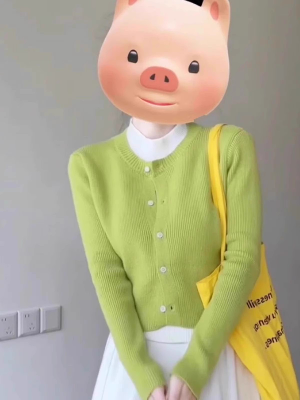 2025新款女早春季韓版小眾清新休閒修身純色假兩件針織開衫外套