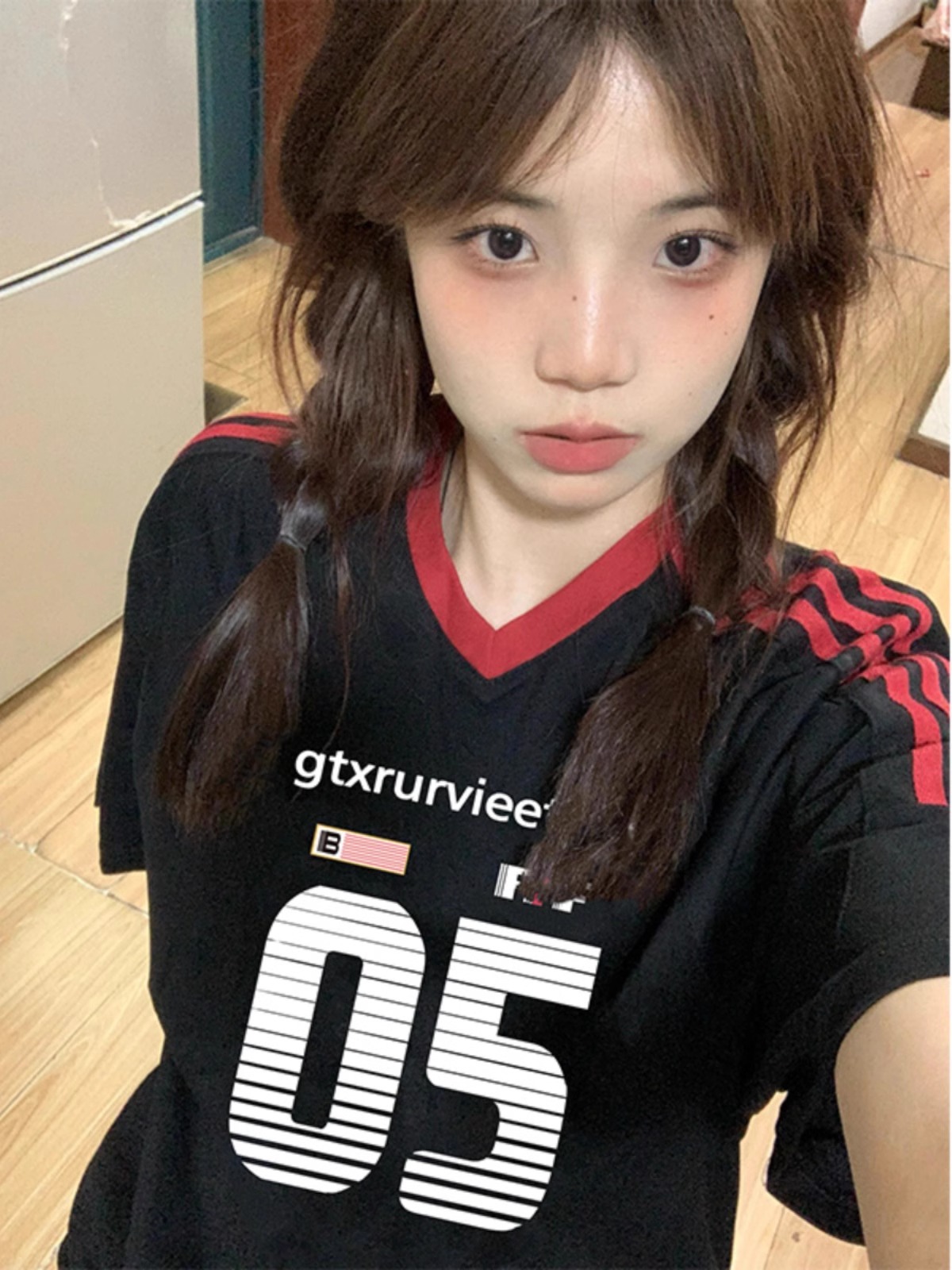 Original method of pure cotton 220g 19 pieces of wool + super cool touch, loose three-bar short-sleeved T-shirt for women