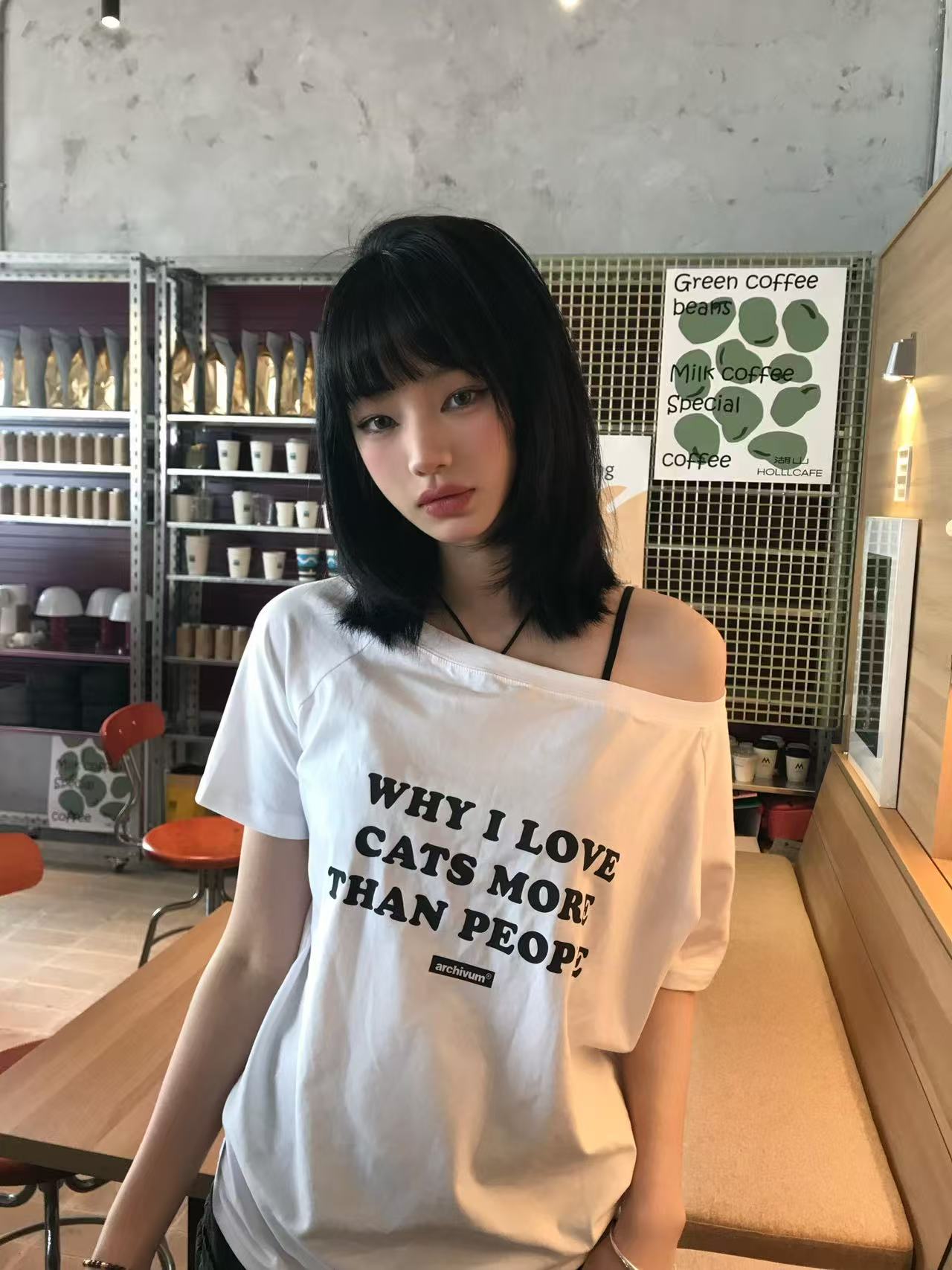 Ice porcelain cotton 32 original pure cotton pull holder 200g 95 cotton 5 spandex super smooth and off-shoulder short-sleeved T-shirt for women