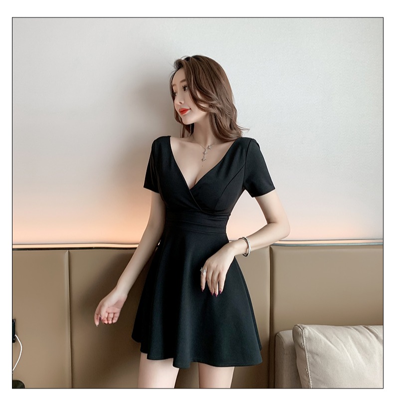 Real photos of nightclub disco women's clothing bar work clothes nightclub sexy dress slim technician