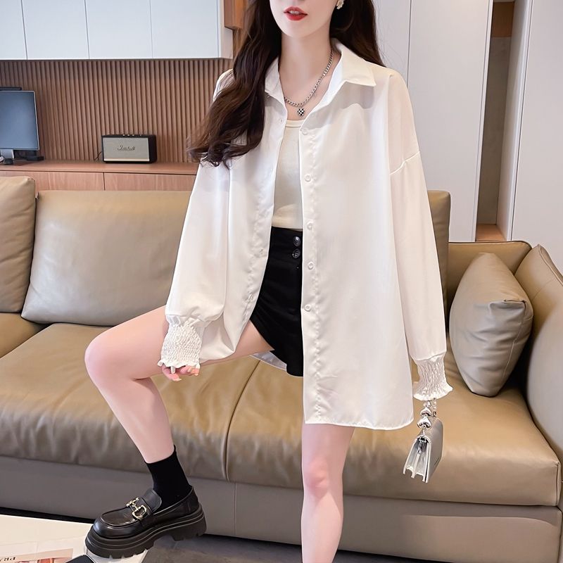實拍2025夏季襯衫輕薄款大碼胖mm外套防曬衣女