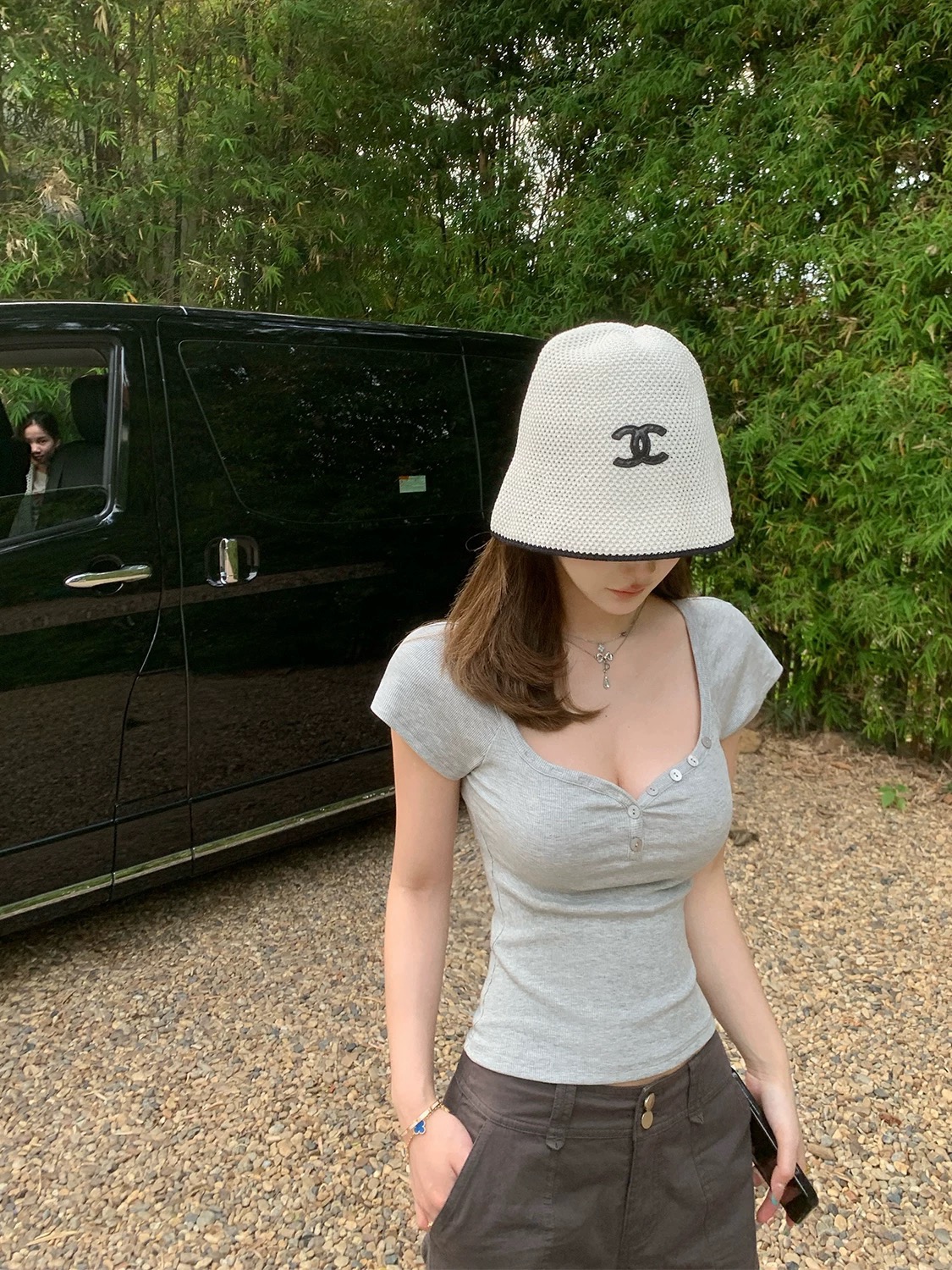 JMSHOP 嫩妹天菜 高囤多件B入！ 桃心領修身t恤女春夏短袖上衣