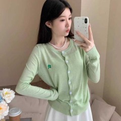 MUKOK 一朵花花~薄款超細羊毛針織開衫柔軟親膚防曬空調衫