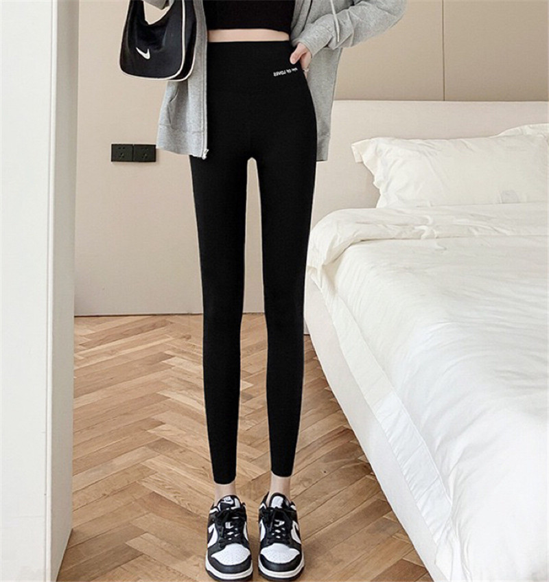 Price ~ Shark leather leggings for women wearing thin high waist tight belly lifting buttocks for women