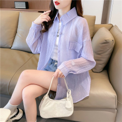 實拍首發防曬布100滌綸防曬衣女衛衣大碼女裝薄款輕薄上衣