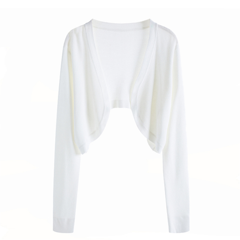 Summer sun protection vest short style cheongsam with suspender skirt shawl women's thin knitted cardigan jacket blouse