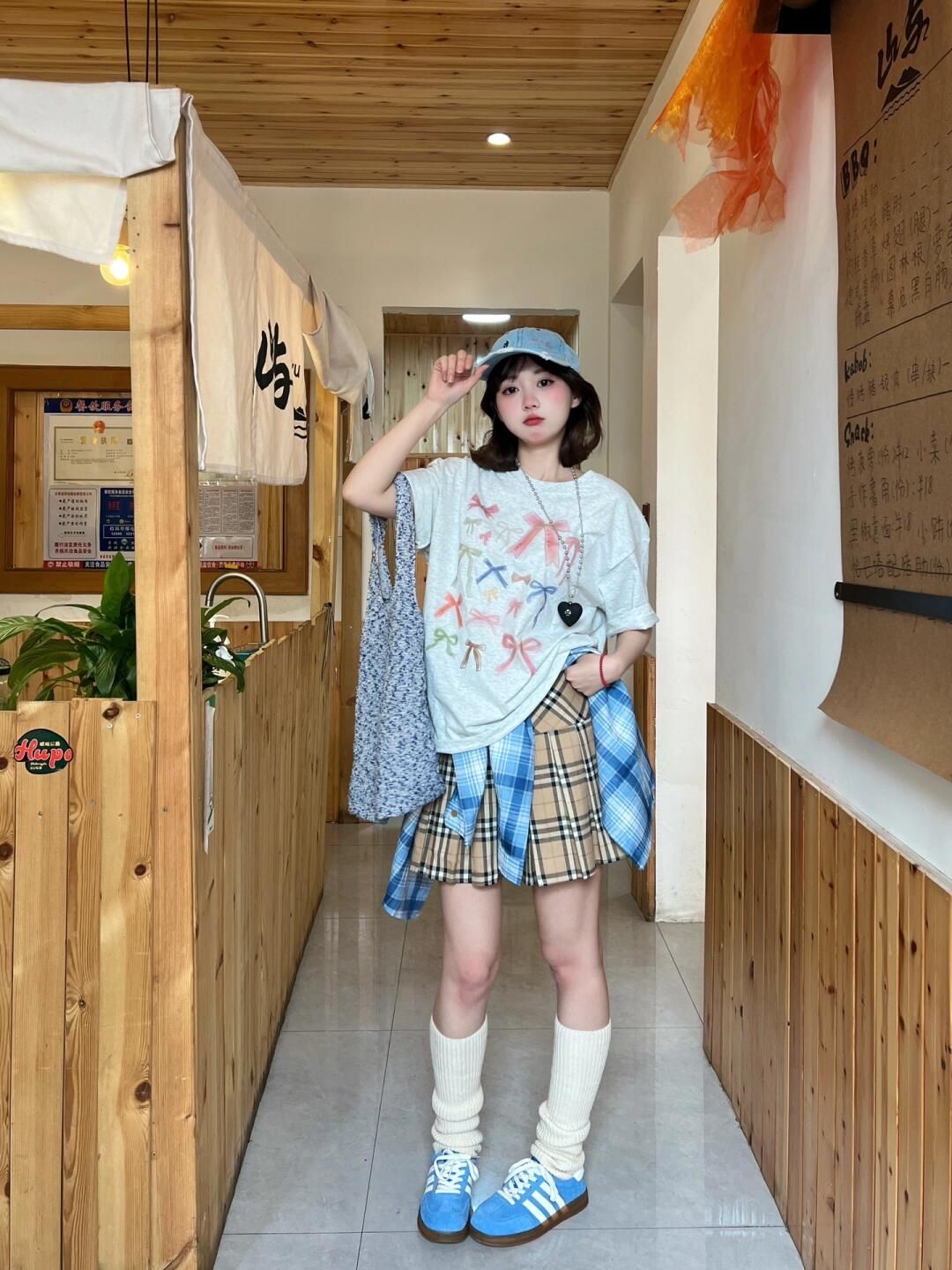 200克純棉短袖t恤女夏2025新款中長修身印花圓領上衣大碼女裝