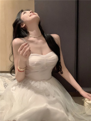 實拍~甜心公主~浪漫流沙芭蕾裙 2025早夏網紗連衣裙