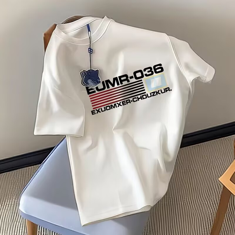 American retro letters short sleeves national trend original loose T-shirt for women in summer versatile European and American high street half-sleeved