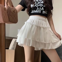 Ballet style cake skirt high waist short skirt A-line skirt women's new summer sweet puffy skirt skirt