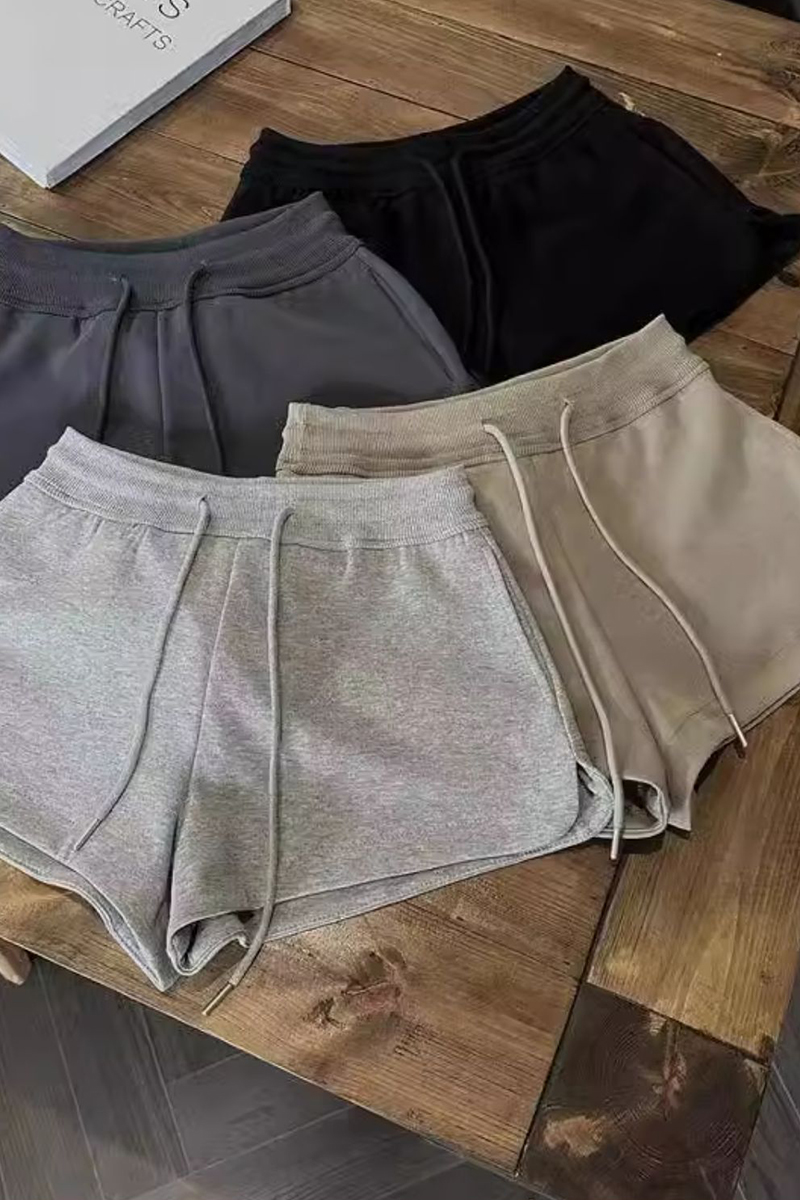Korean spring and summer hot girls comfortable cotton sports shorts women's casual loose stylist home three-quarter pants