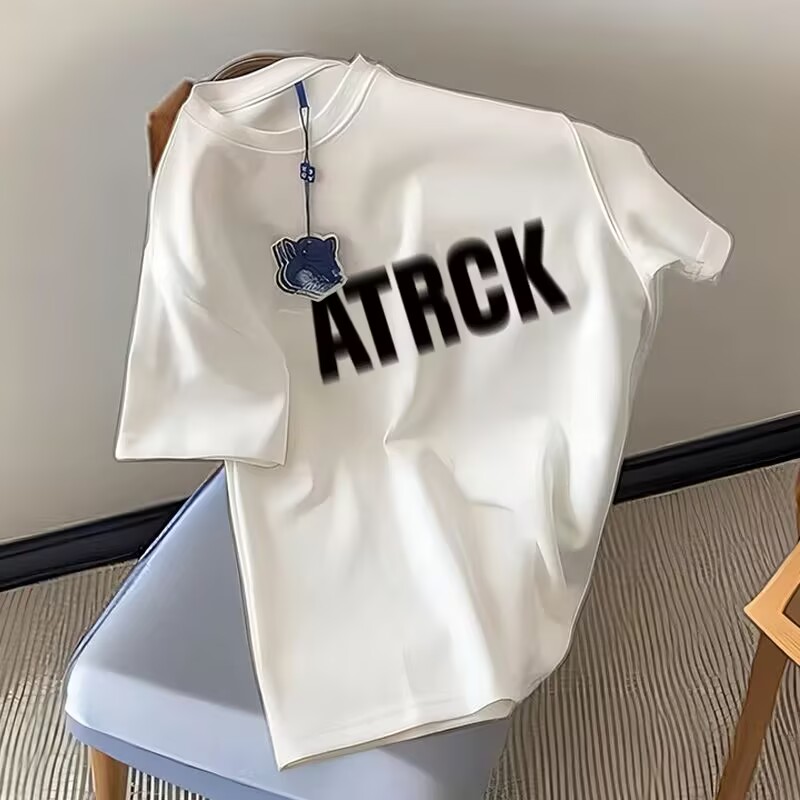 Summer short-sleeved T-shirt 2025 new design niche, printed letters versatile loose top