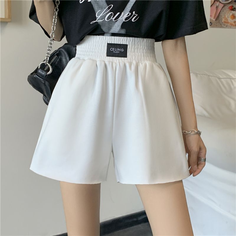 Fish scales summer new high-waist loose casual slimming wide-leg shorts for women