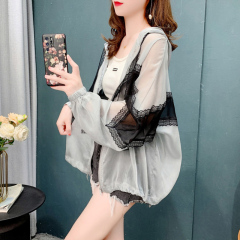 聚酯纖維夏季百搭設計感小眾2025休閒防曬衣外套女