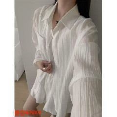 非實拍 防曬襯衣防紫外線透氣夏季新款時尚空調服開衫薄外套