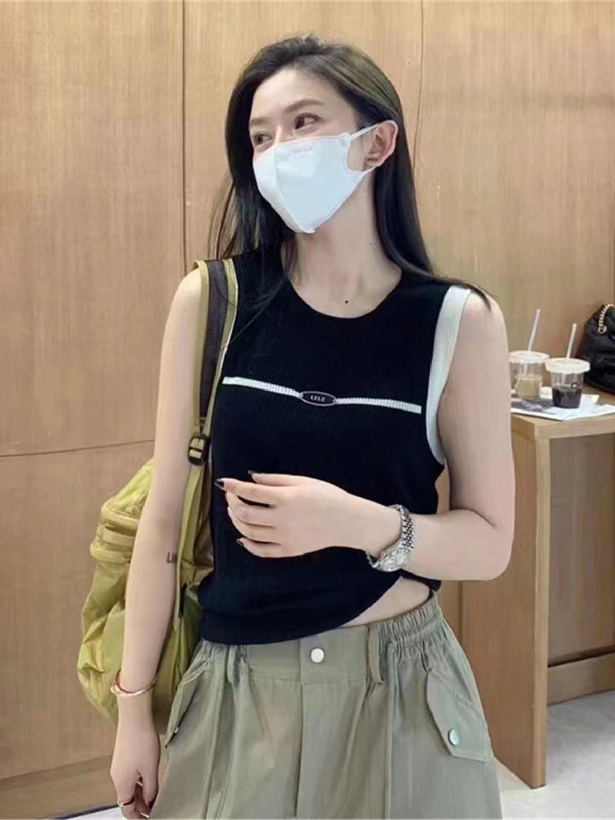 Tennis Ice-Heat Knitted Vest in Summer New Style Slim and Soft and Thin Soft Underwear for Women