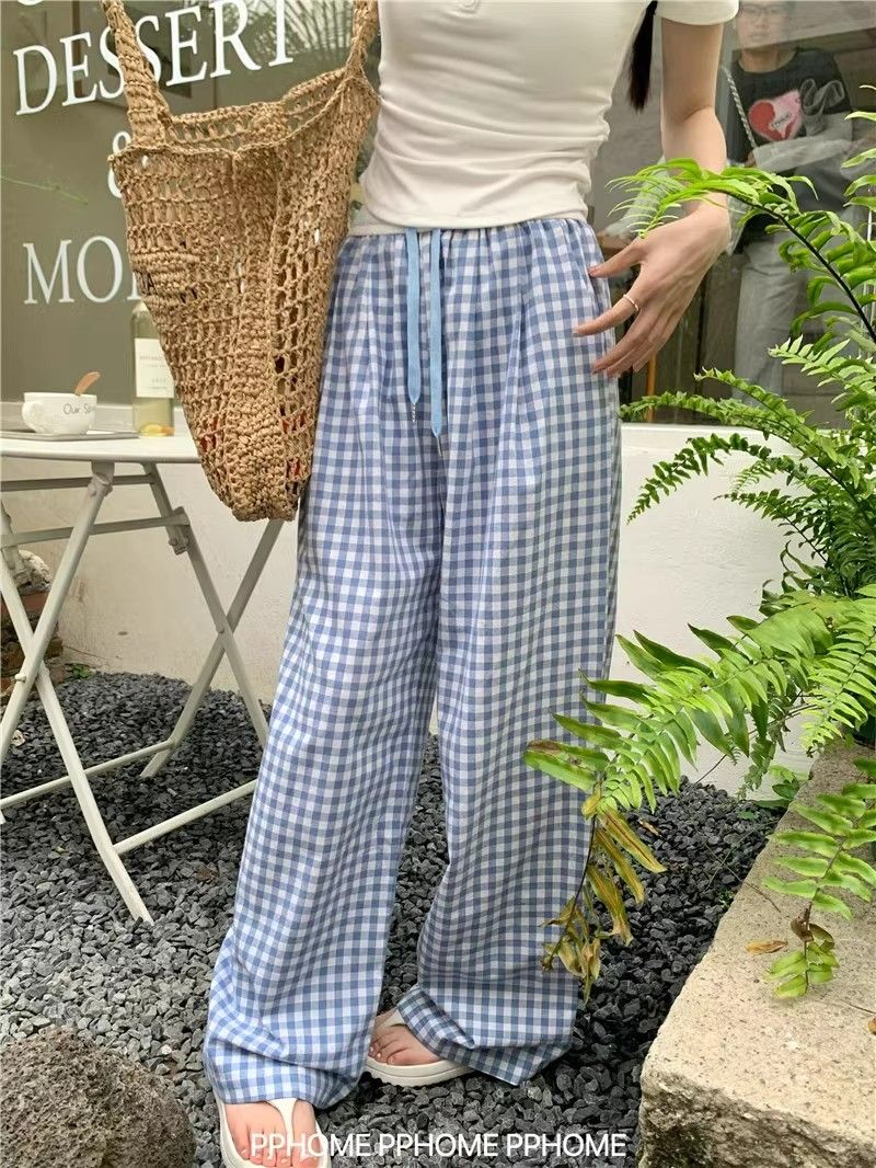 Three-dimensional waist dopamine bow wide-leg casual pants for women in summer sports paratroopers work trousers