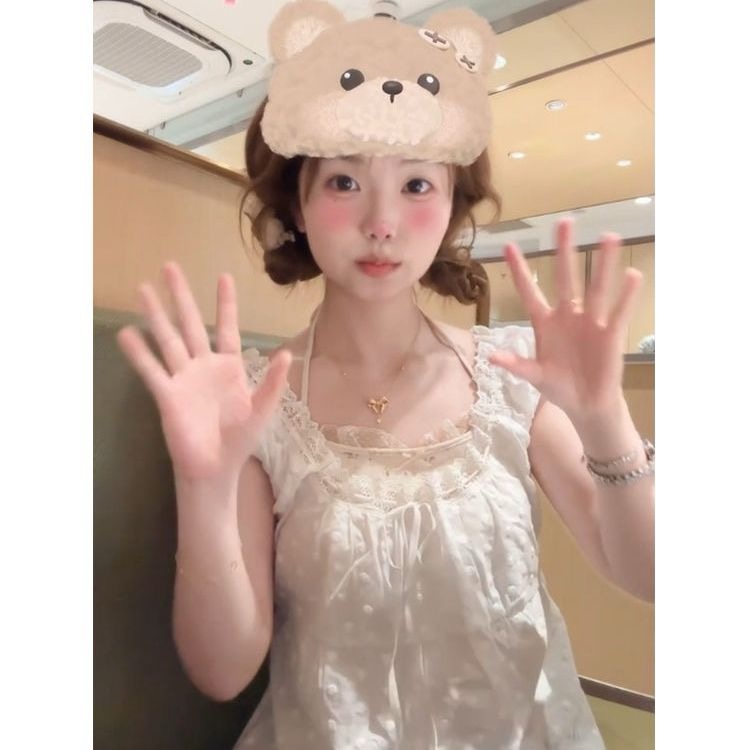 原版做工  蕾絲拼接 廣州原版面料 泡泡袖短袖襯衫女