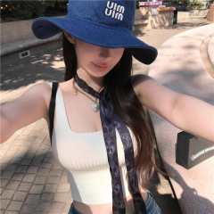 CHIYOU brainless versatile and eye-closing and easy to wear basic style pit knitted suspender vest