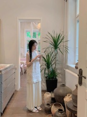 韓系氛圍感穿搭溫柔風度假氣質長裙名媛高級感超好看連衣裙女夏季