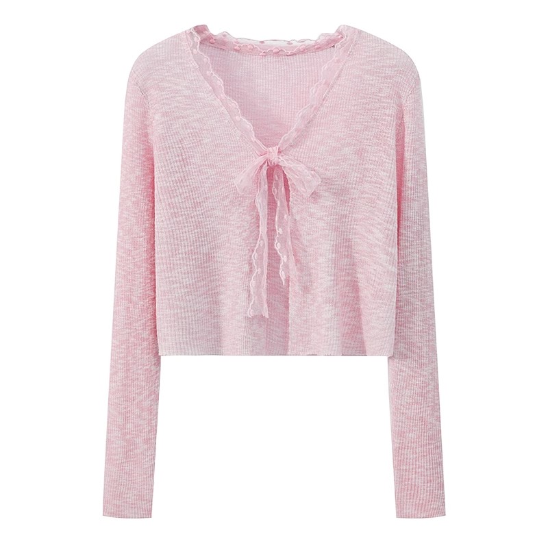 2025 new knitted shawl cardigan for women long-sleeved short fashion versatile casual knitted cardigan