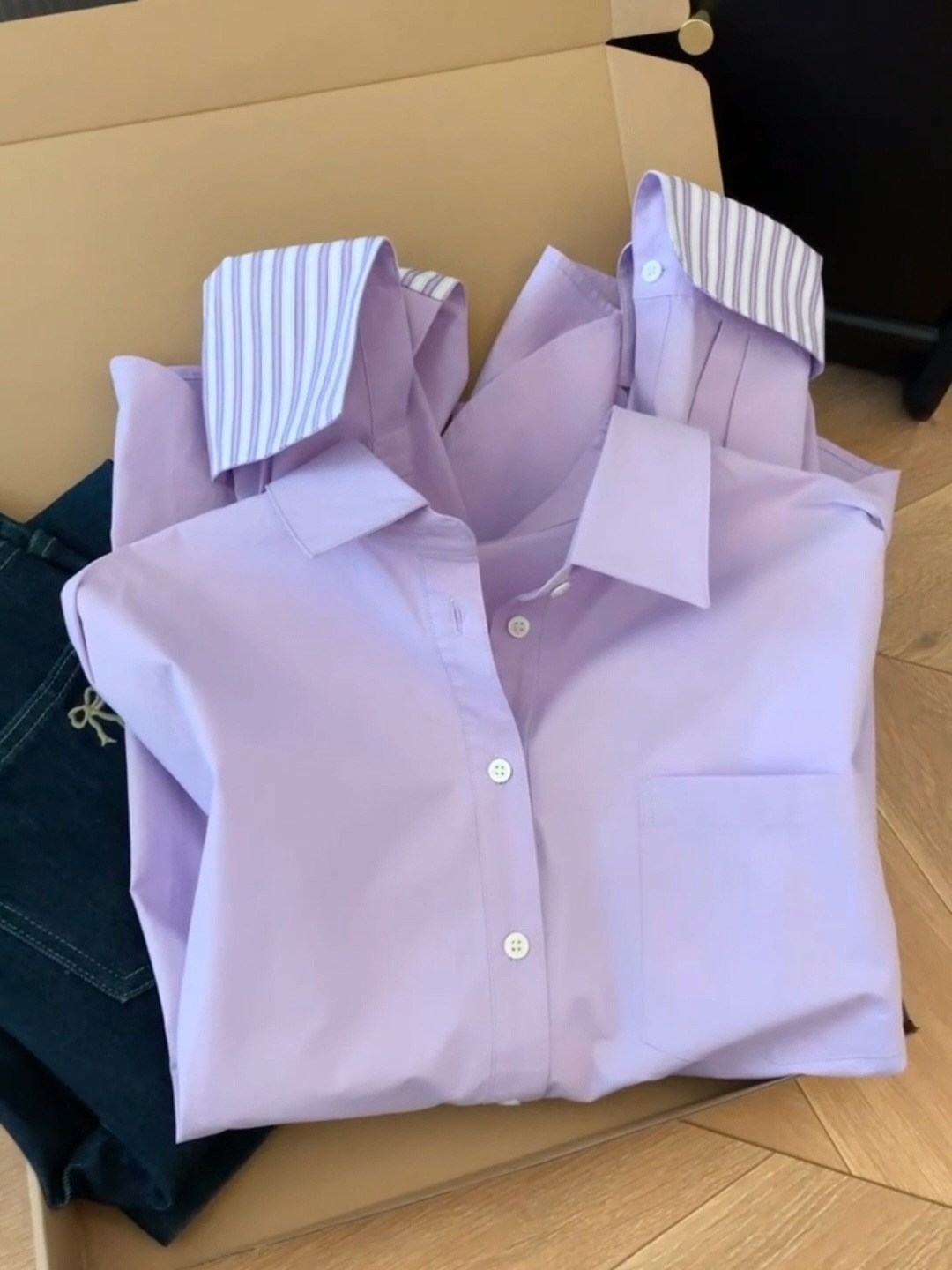 Polo collar shirt for women 2025 spring and autumn clothes new super beautiful unique beautiful shirt versatile fashionable top