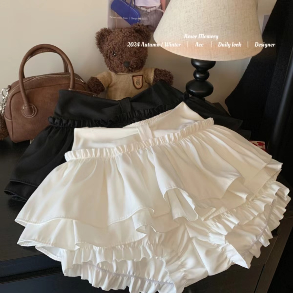 New ballet style skirt Korean high-waisted slim design sweet and spicy cake puffy skirt