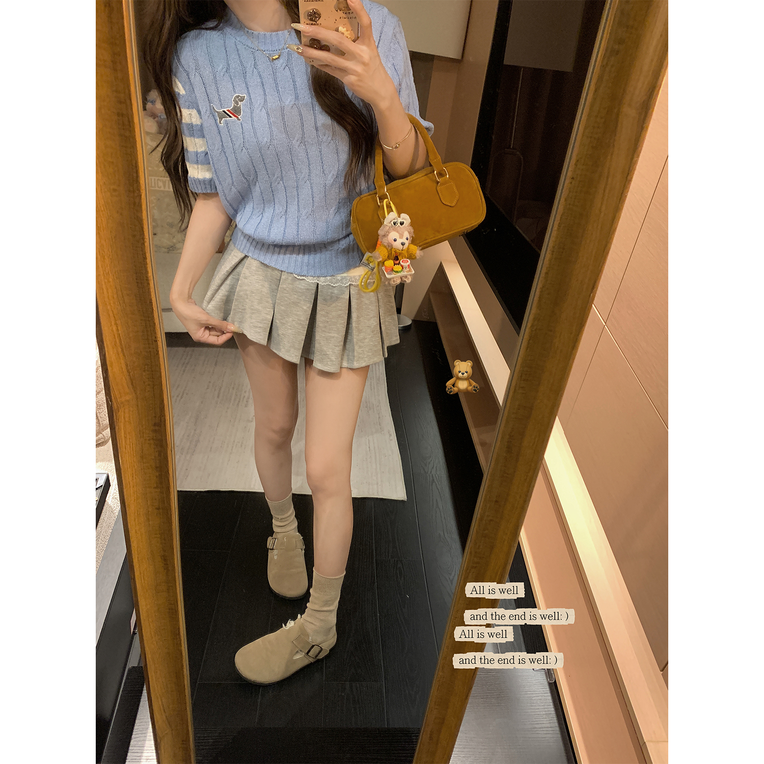 DDXZ Xizi's new product is available for 20:00 on March 22, 20:00 Limited time 10% off three-bar short-sleeved knitted sweater
