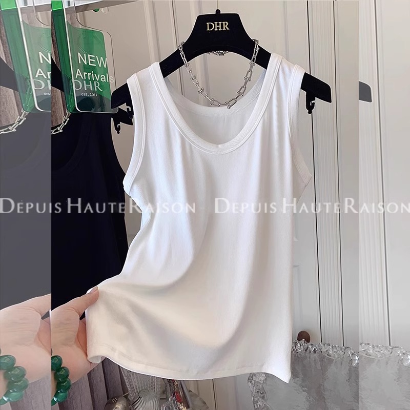 Original fabric extra large size 240 catties vest suspender inner bottom shirt sleeveless T-shirt