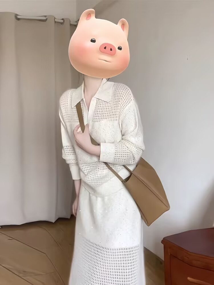 A complete set of ootd dresses for early autumn, Korean travel suits, new women's autumn dresses