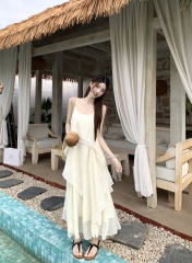 Real shot~ I met the first encounter with the three-dimensional irregular design of heavy industry lace beautiful suspender dress cake skirt