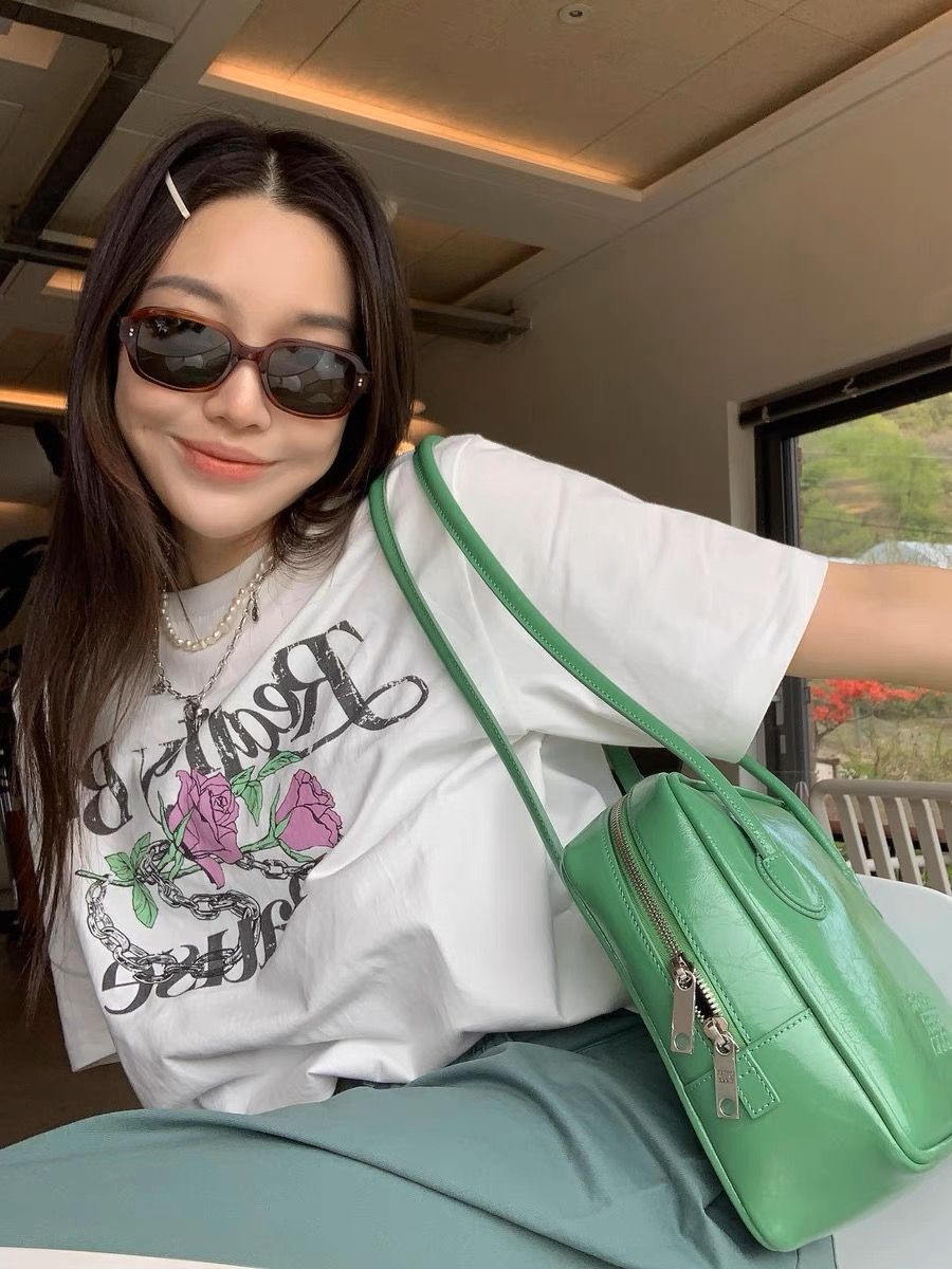 Pure cotton backpack summer short-sleeved T-shirt for women