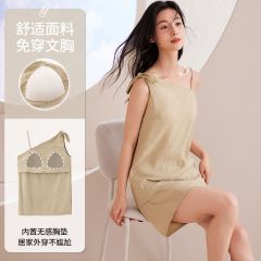 Summer cloud cotton with chest pad sexy suspender shorts pajamas women's suit home clothes