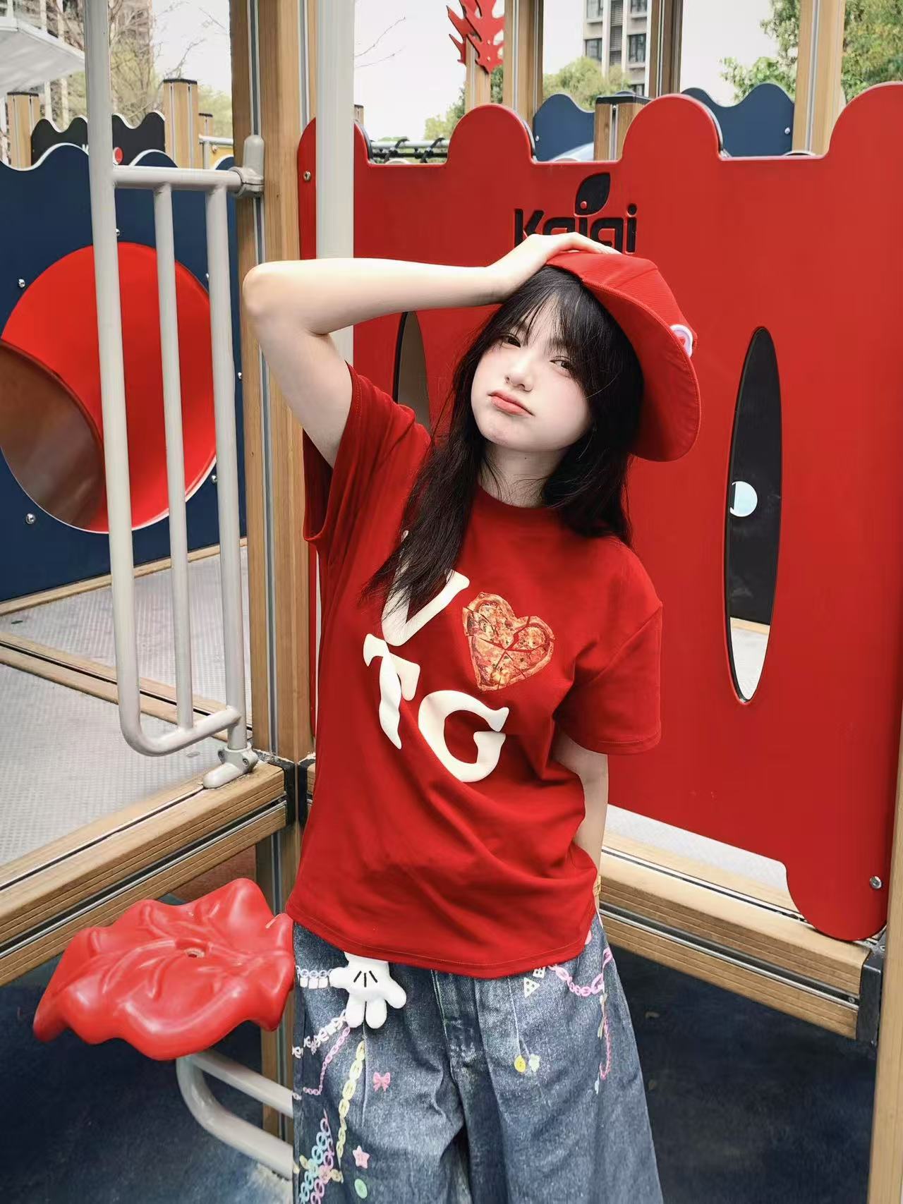 High-quality pure cotton 210g 40 pieces Odale 92 cotton 8 spandex printed hot girl slim short-sleeved T-shirt for women