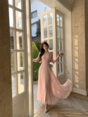 Shooting~ Goddess of Love Arrives French V-Neck Dress for Women Atmospheric Sheath Dress