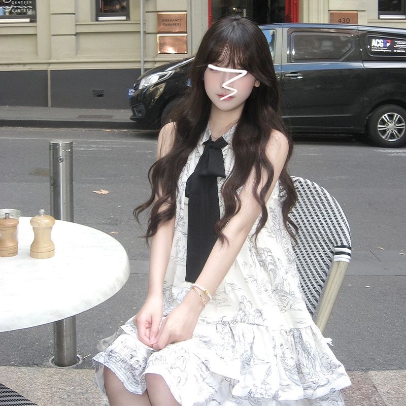 French temperament small person looks tall and high-end A-line short skirt dress for women in summer 2025 new doll skirt